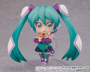 「ねんどろいど 発音ミク」の「照れ顔」「眼鏡」「マスコット」パーツ使用時。