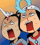 下口智裕、清水栄一のアーティスト写真。