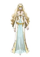 シャムナ。ジルクスタンの聖神官。「予言の力」でジルクスタンを勝利に導く。