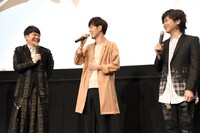 「コードギアス 復活のルルーシュ」舞台挨拶の様子。