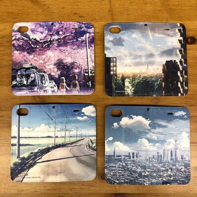 「秒速5センチメートル」「言の葉の庭」スマホケース