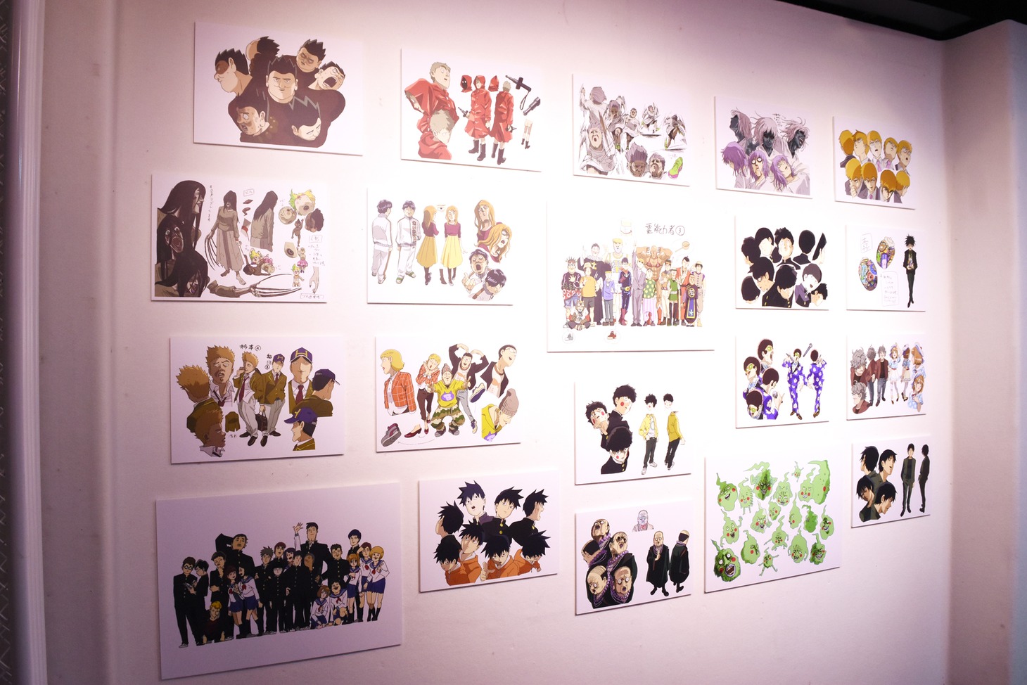 「モブサイコ100 II EXHIBITION」の様子。
