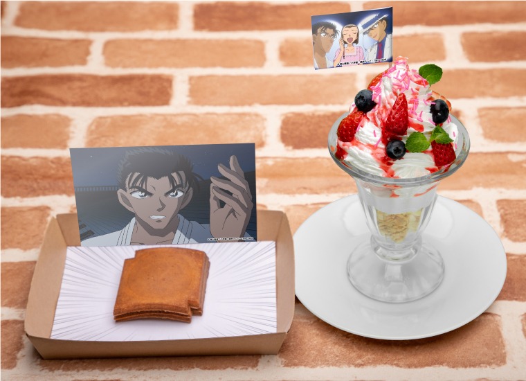 「怪盗キッドと京極真の瓦せんべいパフェ」※画像はイメージ。