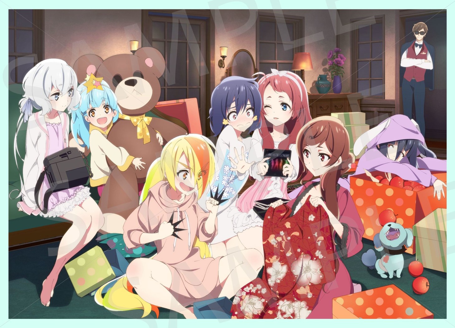「ゾンビランドサガ CALENDAR 2019」に使用されるイラスト。