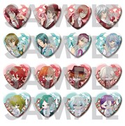 「めいこいホワイトデー トレーディングハート缶バッジ」