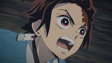 TVアニメ「鬼滅の刃」より。花江夏樹演じる炭治郎。