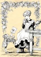 綴じ込みポスターのデザイン。