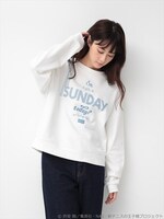 「SUNDAYじゃねーの プルオーバー」の着用例。