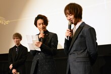 植田圭輔への手紙を読み上げる橋本祥平。