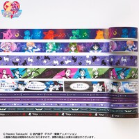 「美少女戦士セーラームーン マスキングテープ＆スタンドセット」通常版・ブラックのマスキングテープ。