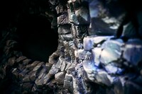 孫悟空による「かめはめ波」の痕跡を再現したグラフィック。