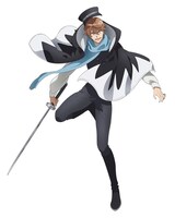 沖田総司（CV：代永翼）。新撰組一番隊・組長。並外れたセンスと好戦性を併せ持つ天才剣士。いつも笑顔を浮かべているが、その実は戦闘狂。妥協を許さず、天性の勘の良さによって仕事を遂行する反面、目的を邪魔されると露骨な感情を露わにするなど、アンバランスな子供らしさも垣間見せる。