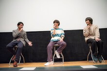 左から立川譲監督、櫻井孝宏、伊藤節生。