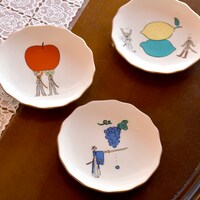 「九谷焼 花型皿」