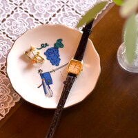 「九谷焼 花型皿（三日月宗近）」