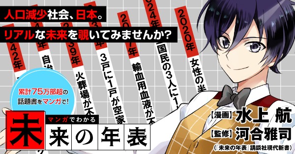 「マンガでわかる 未来の年表」ヘッダー