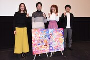 左から神木優プロデューサー、宮本浩史監督、成瀬瑛美、内藤圭祐プロデューサー。