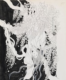 花郁悠紀子「不死の花」（『プリンセス』1979年8月号）1979年 丸ペン、墨汁・上質紙 (c)Yukiko Kai