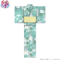 「タリスマン柄（ミント）」の浴衣。ミント