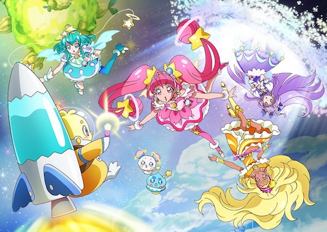 「映画プリキュアミラクルユニバース」より。ピトンが持っているのは手作りのミラクルライト。