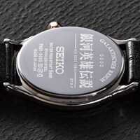 腕時計の裏面。