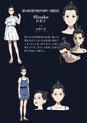 日奈子(CV:赤崎千夏)の設定画。