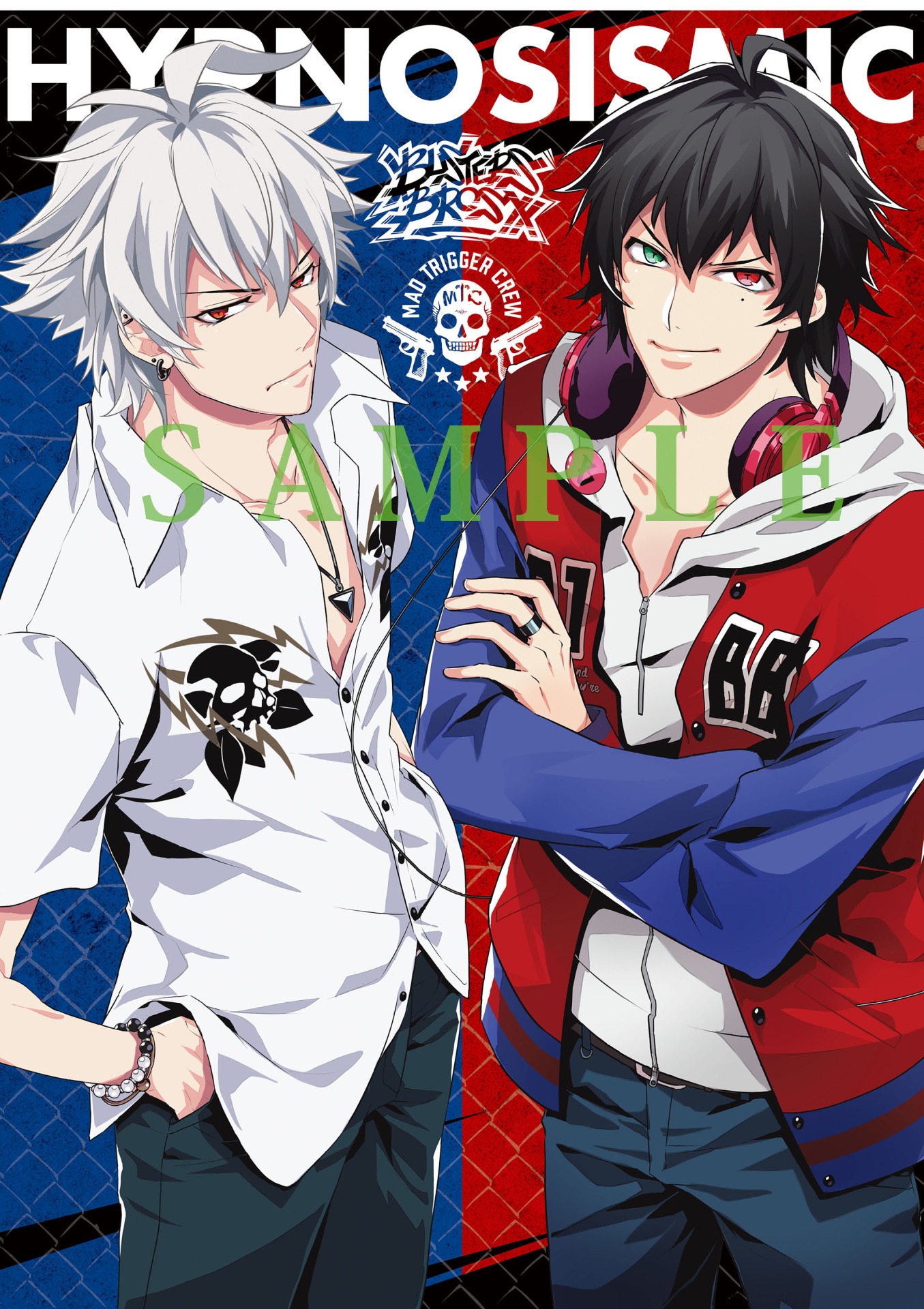 「ヒプノシスマイク -Division Rap Battle- side B.B & M.T.C」のWイラストポスター。