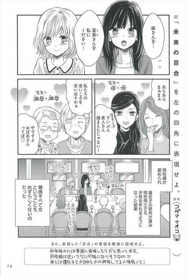 「百合ドリル 難問編」より。