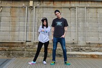 「うる星やつら」コラボスリッポンの着用イメージ。