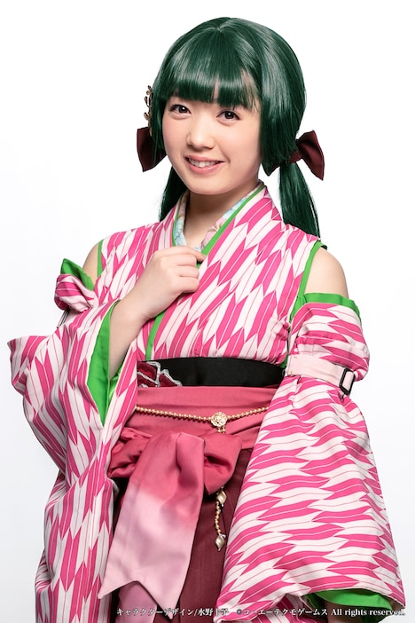 駒野千代に扮する山岸理子。