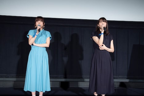 「劇場版 ダンジョンに出会いを求めるのは間違っているだろうか - オリオンの矢 -」ヒット御礼舞台挨拶の様子。