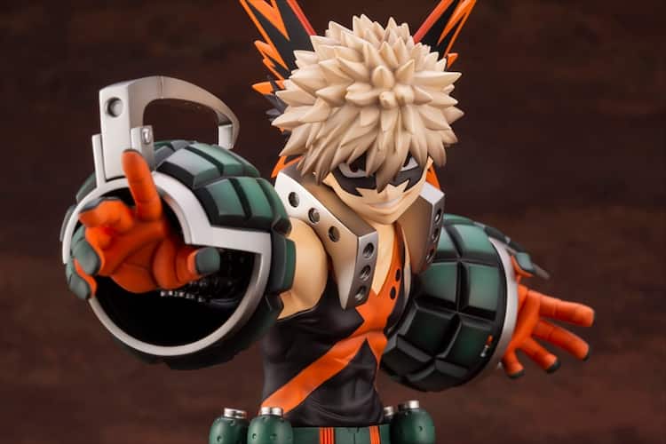 ヒロアカ」どっしりと構えヴィランに立ち向かう爆豪勝己のフィギュア 