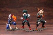 「ARTFX J 爆豪勝己」と「ARTFX J 緑谷出久」「ARTFX J 轟 焦凍」。