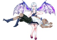 2月27日から3月5日までに登録された作品で、アクセス上位だった「牙無し吸血鬼と食用人間奴隷」のビジュアル。