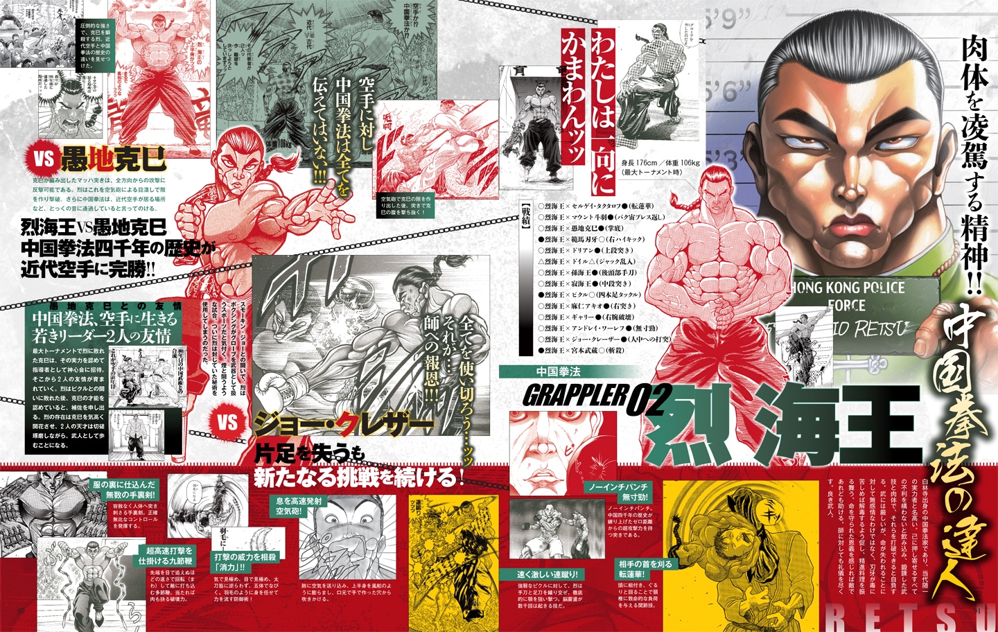 「バキ大解剖 最大トーナメント編」より、「最強格闘家列伝」。