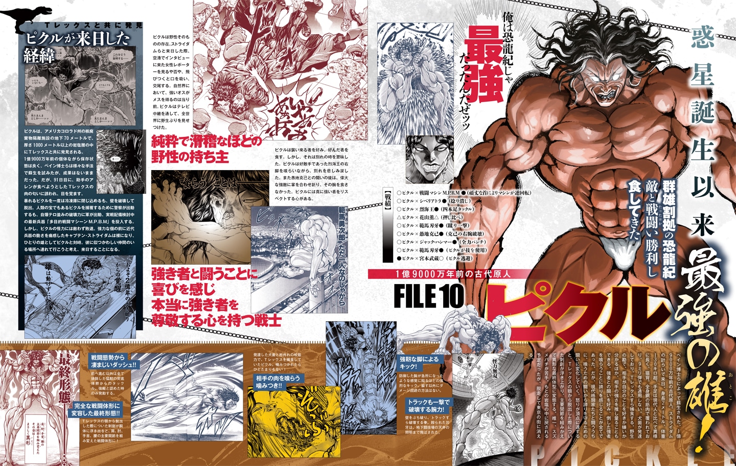 「バキ大解剖 激突！地上最強編」より、「ピクル／宮本武蔵」。