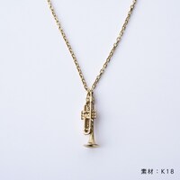 「ムッタの金ピカトランペット ネックレス（K18）」