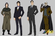 左から白金、ディーン・メーストル、才賀貞義、フェイスレス(CV:古川登志夫)
