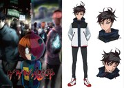 TVアニメ「ゲゲゲの鬼太郎」新キービジュアル（左）、新キャラクター・石動零（いするぎれい）のビジュアル（右）。