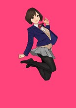 萌黄ホミ（CV：洲崎綾）。好みのタイツは110デニール。