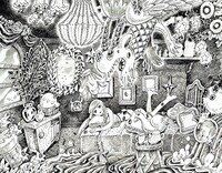 2人展「引っ越し」で展示される谷口作品。