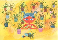 2人展「引っ越し」で展示される玉川作品。