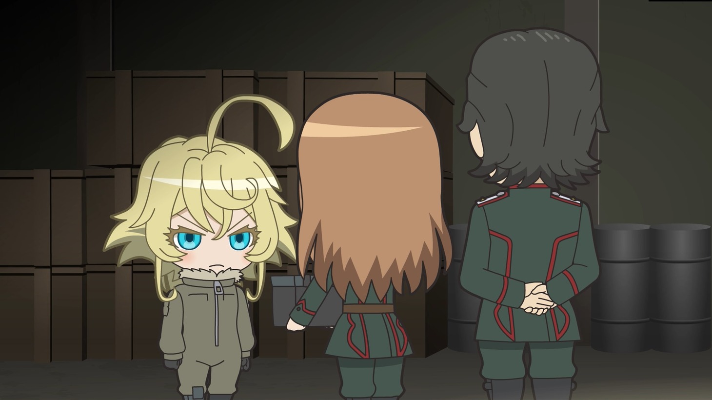 アニメ「異世界かるてっと」リレーPV「幼女戦記」ver.より。