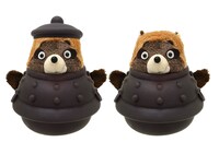 プレゼントクイズで5名に当たる「茶釜正吉ぬいぐるみ」。