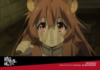 Blu-ray / DVDの早期予約キャンペーン特典のラフタリア場面写ブロマイド。