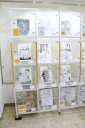「BEASTARS原画展 ~板垣巴留の世界~」の様子。