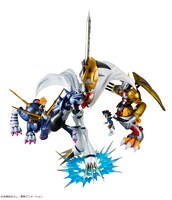 「Precious G.E.M.シリーズ」のメタルガルルモン、オメガモン、ウォーグレイモン。