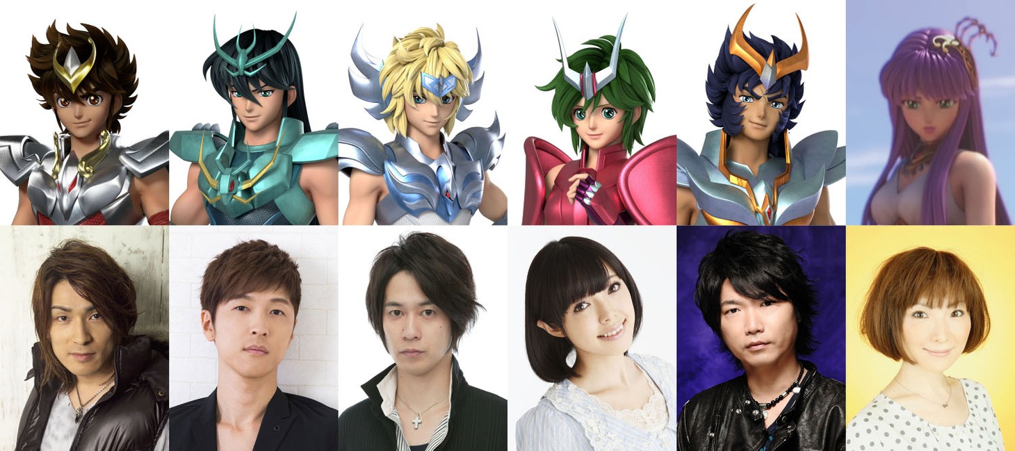 下段左から森田成一、櫻井孝宏、三浦祥朗、佐藤聡美、小西克幸、折笠富美子。