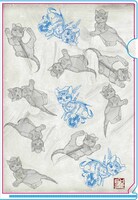 オリジナルグッズのクリアファイル。