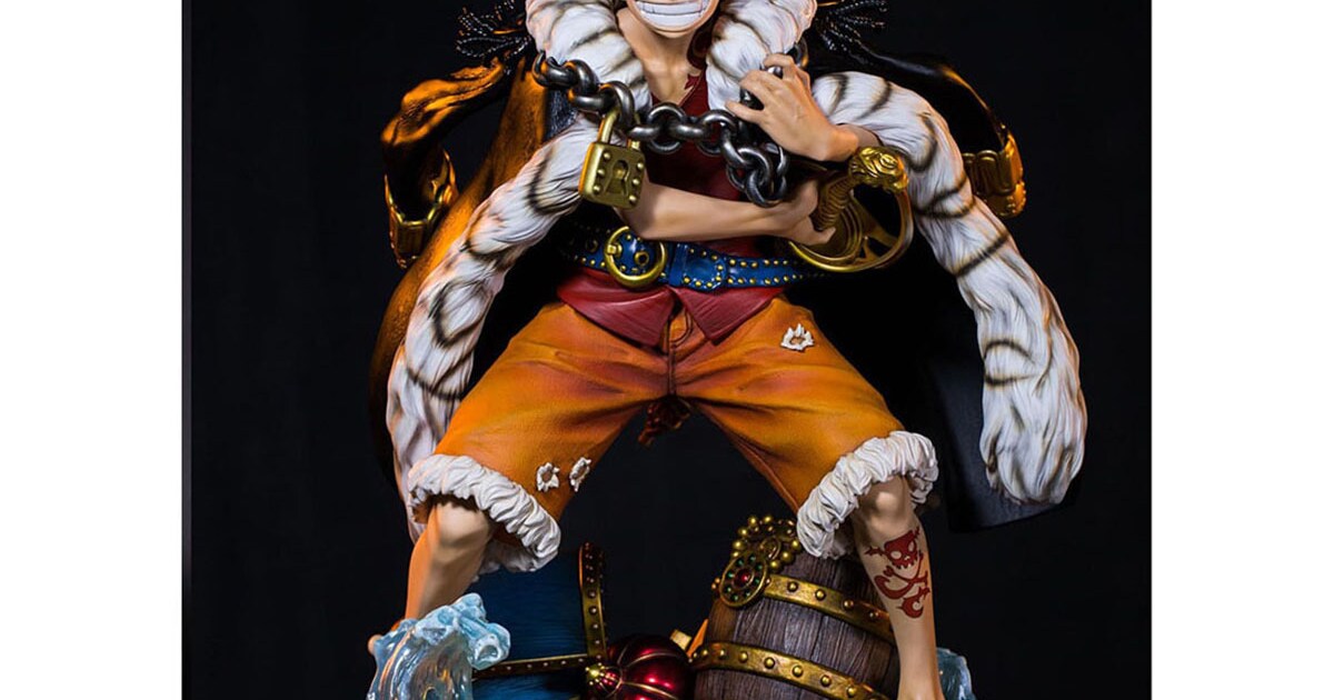 ONE PIECE」DVDジャケットのルフィが約50cmのビッグなフィギュアに 